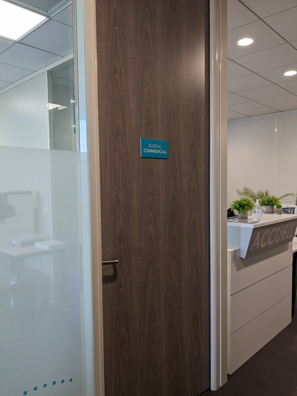 Orsys - Affichage de porte sur plaque en dibond